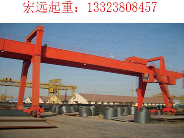 河北龙门吊出租公司 夹轨器与龙门吊的配合