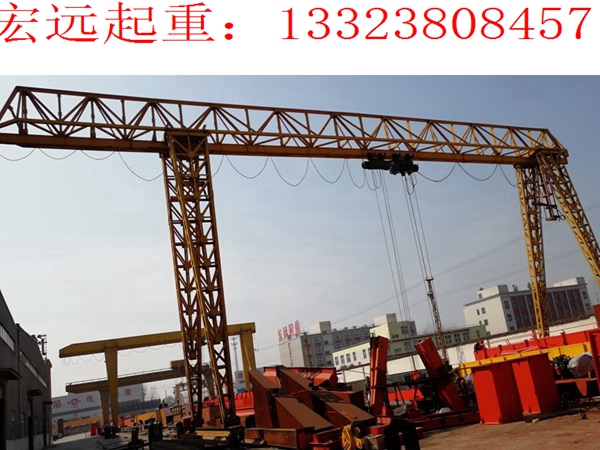 开封龙门吊出租公司 行走台的设计与安装